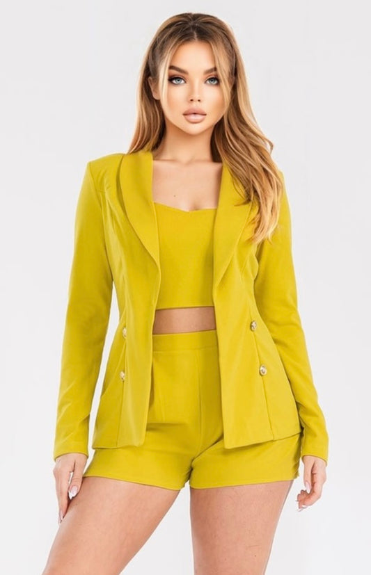 3 PIECE SET (LIME GREEN)