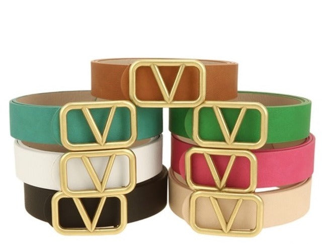 BELTS BLACK WITH GOLD AND BLACK WITH  ROSE GOLD (VALENTIN)